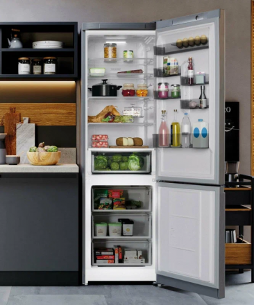 Холодильник HOTPOINT HT 6200 MX, нержавеющая сталь