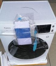Уценённая стирально-сушильная машина Бирюса WMD-MK814/03 (небольшая трещина на крышке, на работоспособность не влияет) 