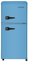 Уценённый холодильник HARPER HRF-T140M BLUE ( вмятина на двери справа)