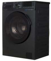 Стиральная машина Beko WSPE7H616A, с паром,  7,5 кг, 15 программ, антрацит, инверторная, 1200 об/мин