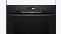Электрический духовой шкаф Bosch HBG4795B1S, Serie 6, чёрный, 7 режимов, пиролитическая очистка, телескопические направляющие