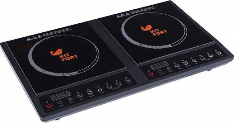 Индукционная настольная плита Kitfort KT-109, управление кнопочное, 10 режимом работы