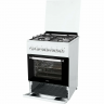 Комбинированная плита NordFrost GE 6064 W, эмалированная, 4 газовые конфорки, электроподжиг, 63 л, электрическая духовка