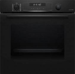 Духовой шкаф электрический Bosch HBG478CB3, Serie 6, чёрный, 71 л, пиролитическая очистка, 30 автоматических программ
