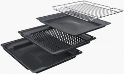 Духовой шкаф электрический Bosch HBG478CB3, Serie 6, чёрный, 71 л, пиролитическая очистка, 30 автоматических программ