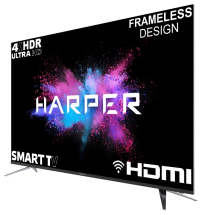 65&quot; Телевизор HARPER 65U750TS 2018 2018 LED, черный