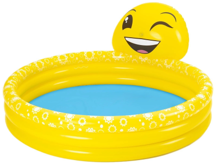 Бассейн Bestway Summer Smiles Sprayer Pool 53081, 165х69 см желтый + гель для рук серии &quot;ANTIVIR&quot; 100мл 2026