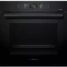 Духовой шкаф Bosch Serie 8 HBG8764C1, черный, Serie 8, пиролитическая очистка, 13 режимов, переключатель Control Ring