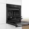 Духовой шкаф Bosch Serie 8 HBG8764C1, черный, Serie 8, пиролитическая очистка, 13 режимов, переключатель Control Ring