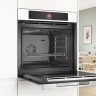 Электрический духовой шкаф Bosch HBG7341W1 Serie 8, белый, 71 л, 14 режимов, EcoClean