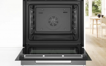 Электрический духовой шкаф Bosch HBG7341W1 Serie 8, белый, 71 л, 14 режимов, EcoClean