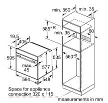 Электрический духовой шкаф Bosch HBG7341W1 Serie 8, белый, 71 л, 14 режимов, EcoClean