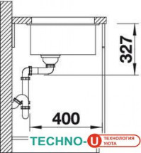 Кухонная мойка Blanco Rotan 400-U (антрацит)