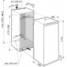 Встраиваемый холодильник Liebherr IRBe 5121 Plus BioFresh, 273 л, верхняя морозильная камера, разморозка - ручное, дисплей, 55.9 см x 177 см x 54.6 см 