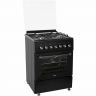Комбинированная плита NordFrost GE 6064 B черный, комбинированная, 4 газовые конфорки, 63 л, электроподжиг, электрическая духовка