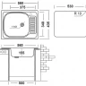 Кухонная мойка Ukinox CLM560.435 --5К 2L