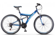 Велосипед STELS Focus V 26&quot; 18-SP V030*LU086305*LU083836 (18&quot; Тёмно-синий/синий)