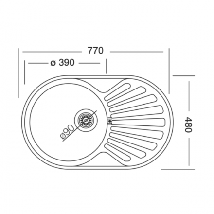 Кухонная мойка Kromevye EC 259
