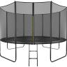 Батут GetActive Jump 12 ft-366 см 12472S2Y-L с лестницей и внешней сеткой черный