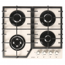Газовая варочная панель GEFEST ПВГ 2232-01 Р81, 4 конфорки, с газ-контролем, бежевая