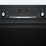 Электрический духовой шкаф Bosch HBJ558YB0Q, Serie 6, чёрный, EcoClean, 8 режимов, утапливаемые переключатели, телескопические направляющие