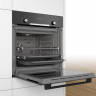 Электрический духовой шкаф Bosch HBJ558YB0Q, Serie 6, чёрный, EcoClean, 8 режимов, утапливаемые переключатели, телескопические направляющие