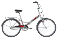 Подростковый городской велосипед Novatrack TG-24 Classic 1 V (2020) серый