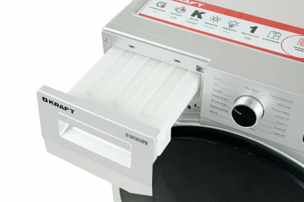 Сушильная машина KRAFT KF-DM1001HPW, 15 программ сушки, загрузка 10 кг, конденсационная, А+, LED дисплей