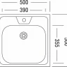 Кухонная мойка Ukinox STD 500.500-4C 0C