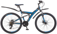 Велосипед STELS Focus MD 26" 21-SP V010*LU088523*LU073823 *18" Чёрный/синий