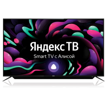65&quot; Телевизор BBK 65LEX-8262/UTS2C 2022 на платформе Яндекс.ТВ, черный