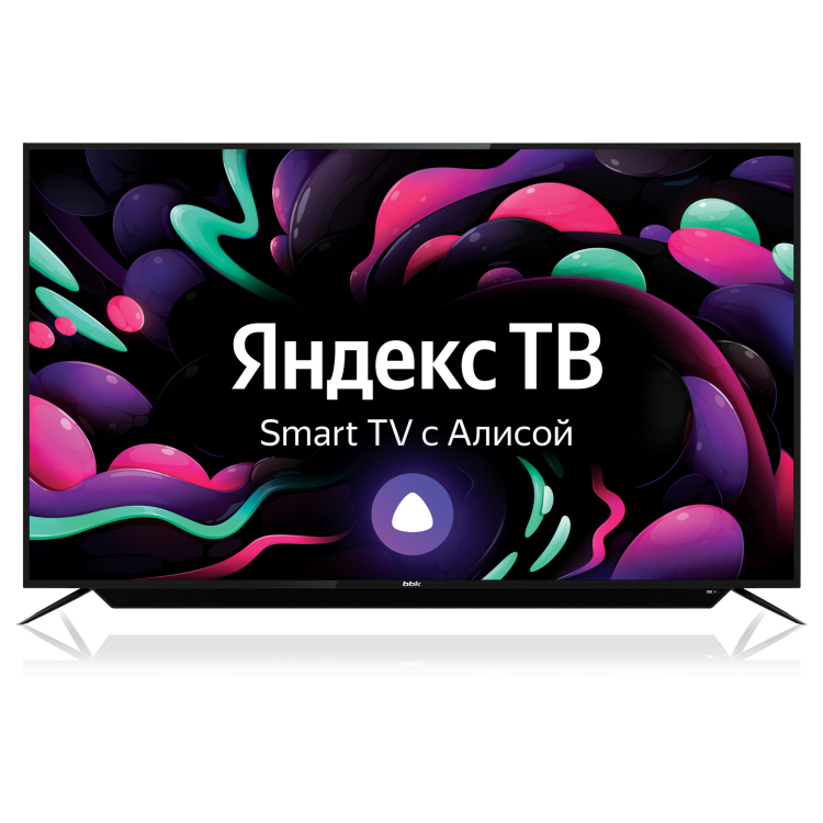 65" Телевизор BBK 65LEX-8262/UTS2C 2022 на платформе Яндекс.ТВ, черный
