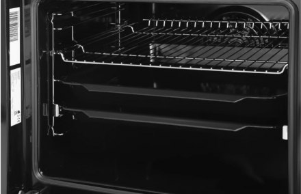 Электрический духовой шкаф Hotpoint FE9 831 JSH BLG, чёрный, 72 л, эмаль легкой очистки, переключатели поворотные/сенсорные, телескопические направляющие