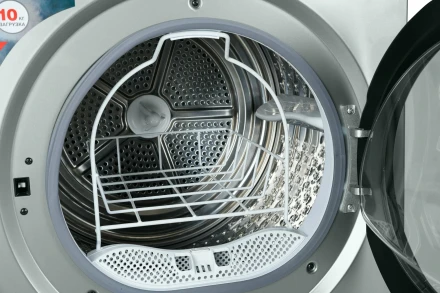 Сушильная машина KRAFT KF-DM1002HPG, LED дисплей, А+, загрузка 10 кг, 15 программ, конденсационная