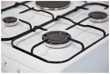 Кухонная плита De luxe 506031.01гэ, комбинированная, 3 газовые конфорки, 1 электрическая конфорка, электрическая духовка, 60 л