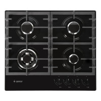 Газовая варочная панель GEFEST ПВГ 2401-01, 4 конфорки, с газ-контролем, черный