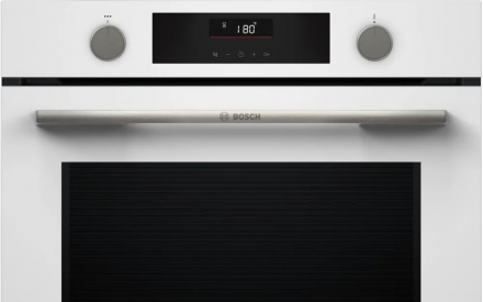 Встраиваемый духовой шкаф Bosch HUA736EV0T, белый, гидролизная очистка