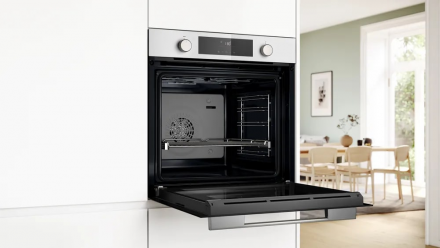 Встраиваемый духовой шкаф Bosch HUA736EV0T, белый, гидролизная очистка