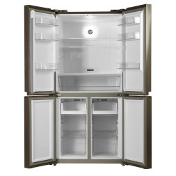 Холодильник CENTEK CT-1756 BEIGE GLASS TOTAL NF