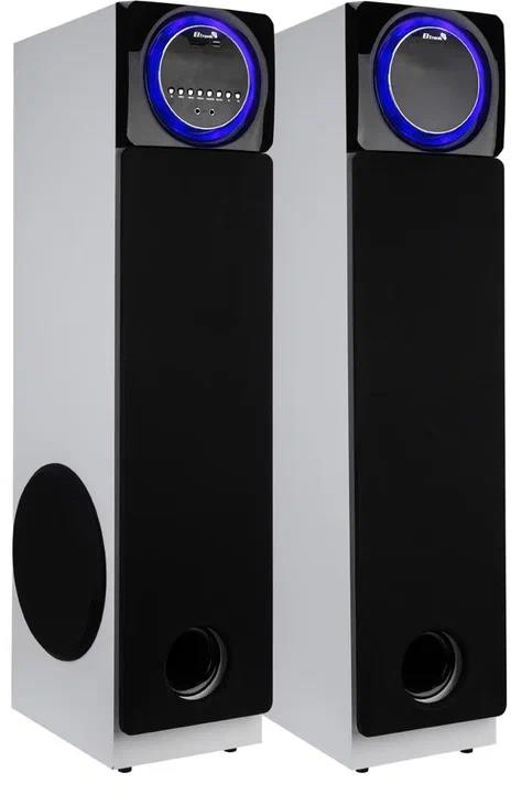 Акустические колонки ELTRONIC (30-58) HOME SOUND - колонка 10", белый, 2 шт., Bluetooth, караоке