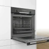 Электрический духовой шкаф Bosch HRA578BB0S Serie 6, чёрный, 71 л, пиролитическая очистка, 10 режимов, с паром 