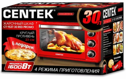 Мини-печь CENTEK CT-1537-30 (красный)