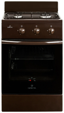 Комбинированная плита GRETA 1201-10, коричневый