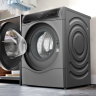 Стиральная машина с сушкой Bosch WNC254ARSN Serie 8, серая, 10.5/6 кг, 1400 об/мин, инверторная