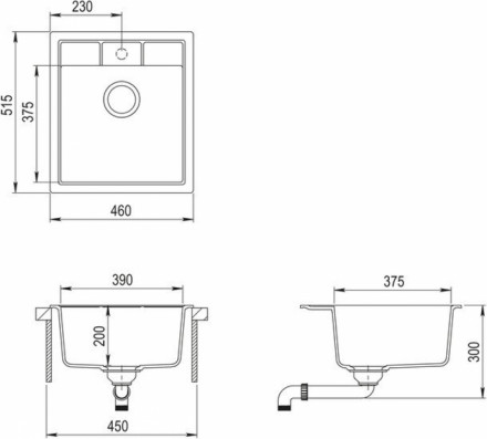 Кухонная мойка Aquasanita Nova SQN100W (silica 111)