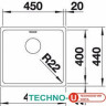 Кухонная мойка Blanco Andano 450-U (без клапана-автомата) [519373]
