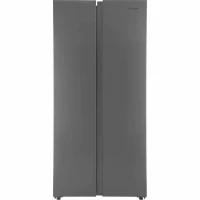 Холодильник двухкамерный Hyundai CS40082F Side by Side, нержавеющая сталь,  372 л,  No Frost,  78х173х62 см