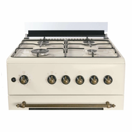 Газовая плита NORDFROST GG 6061 Y, механическое управление, 4 конфорки, духовка 63 л, электроподжиг