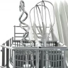 Миксер кухонный Bosch CleverMixx MFQ3010, 300Вт, 2 скорости, белый