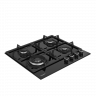 Газовая варочная панель Hotpoint HGS 62F/BK, 4 конфорки, черный